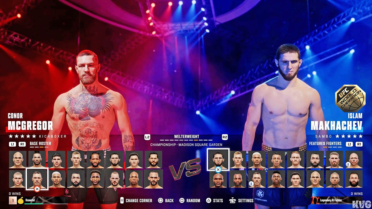 EA SPORTS UFC 6 - All Fighters | List (PS5 UHD) [4K60FPS]