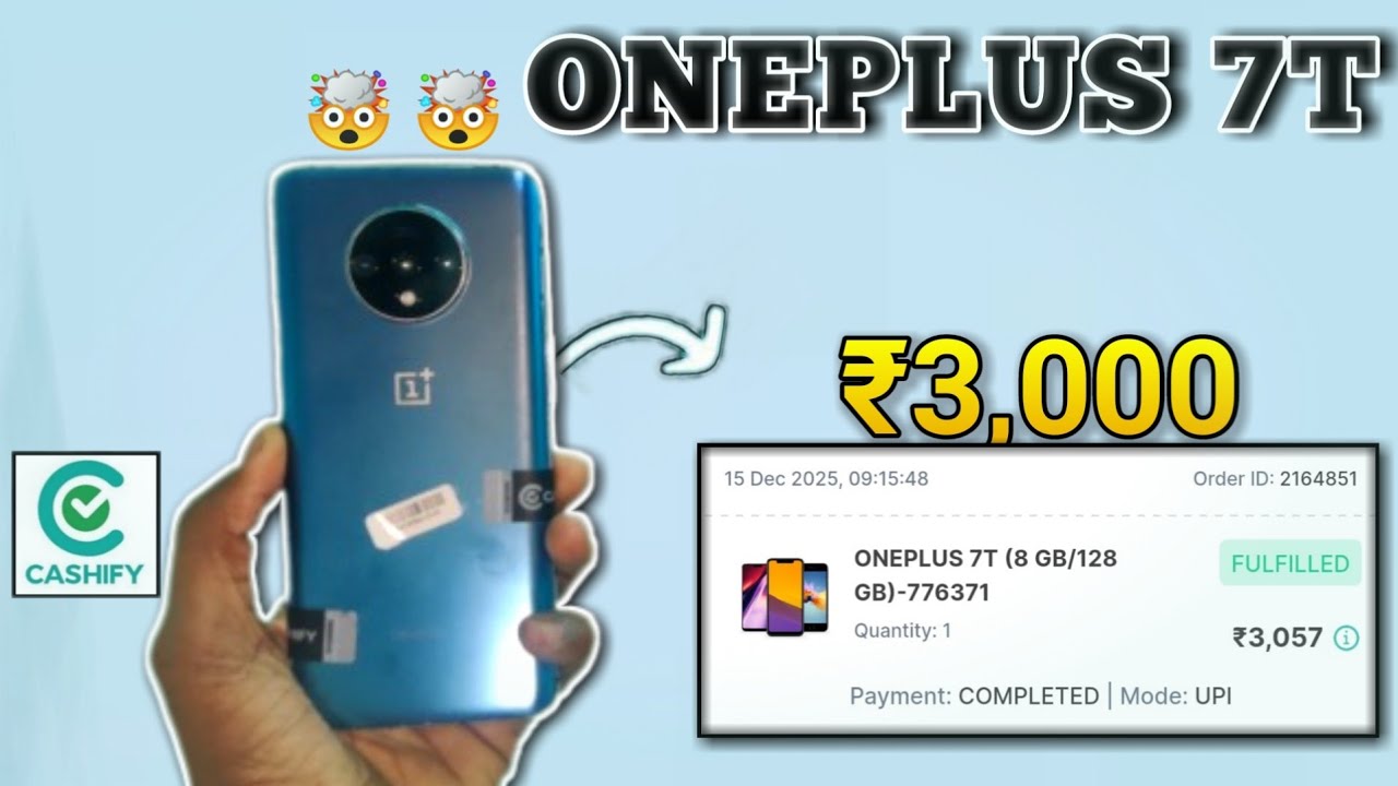 ONEPLUS 7T just ₹3000/-🔥 Grade E |Cashify super sale | Unboxing