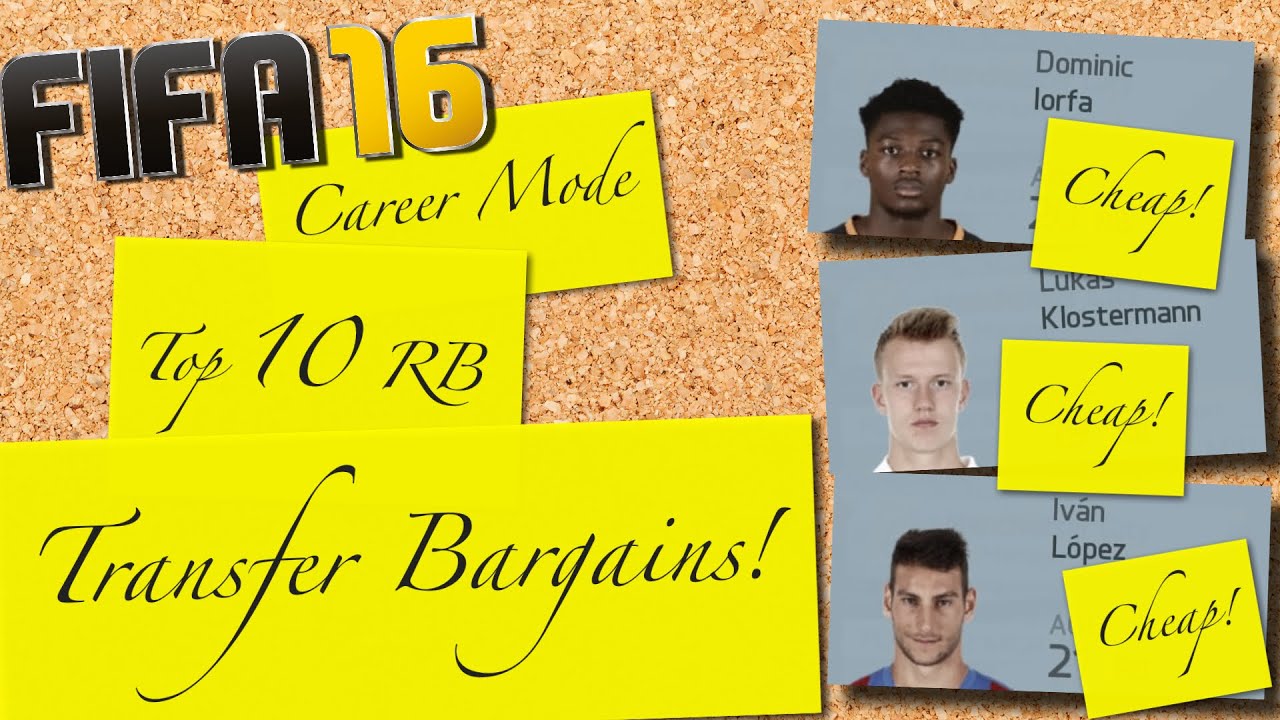 FIFA 16 | Top 10 RB Transfer Bargains | Career Mode
