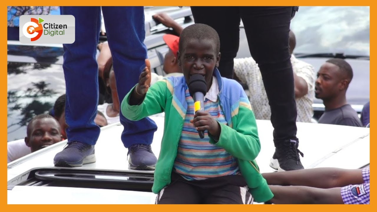 Young boy steals show at Azimio La Umoja rally in Vihiga
