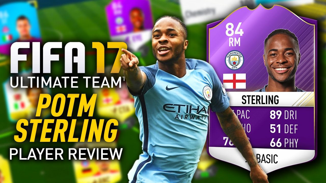 FIFA 17 POTM STERLING (84) PLAYER REVIEW! FIFA 17 ULTIMATE TEAM!