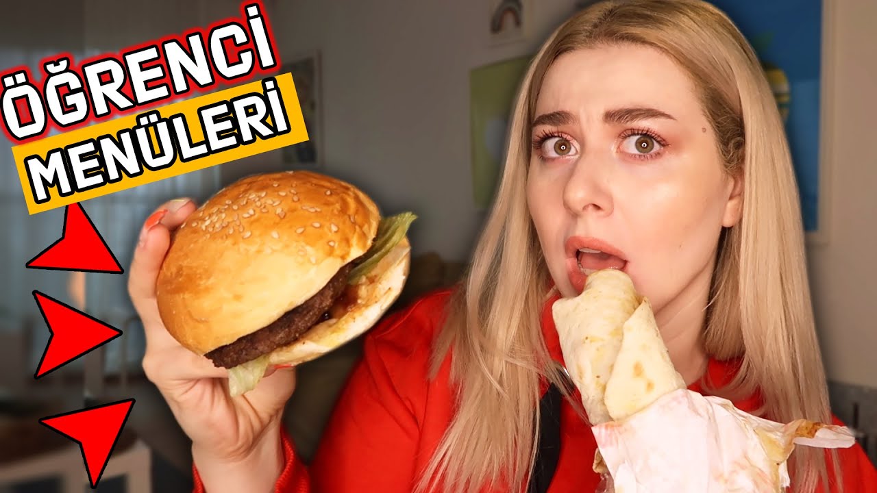 ÖĞRENCİ MENÜLERİNİ DENEDİM ! 🤓 En uygun menüyü seçiyoruz ✍️