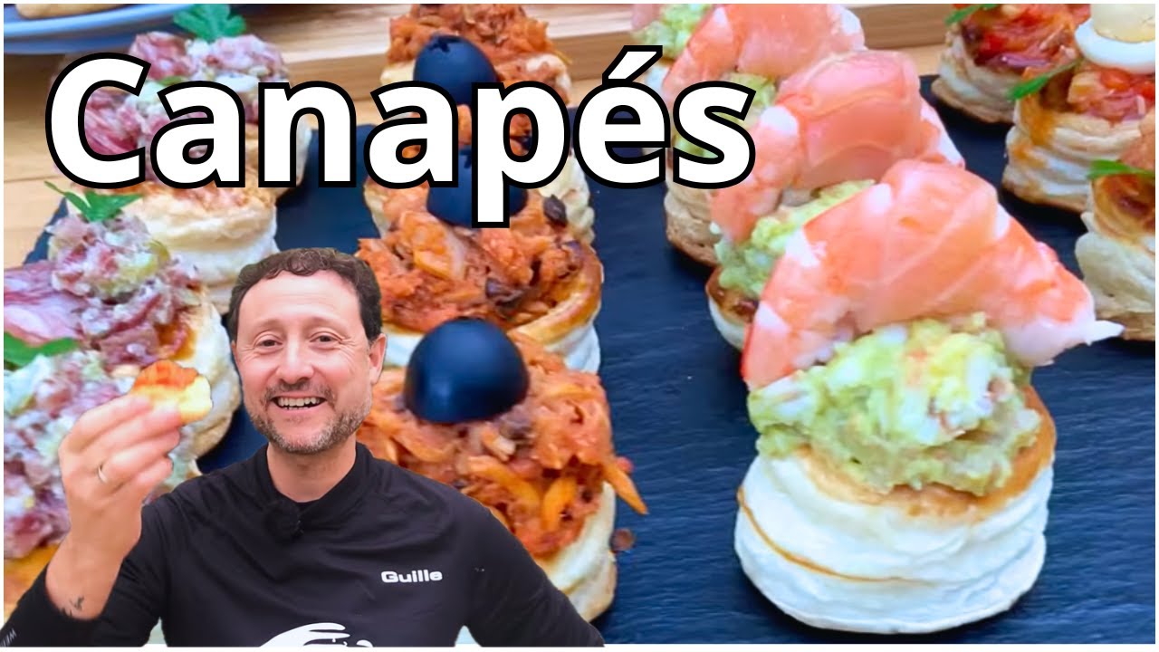CANAP&Eacute;S DE HOJALDRE 4 ideas Deliciosas para NAVIDAD 😋 - GUILLE RODRIGUEZ