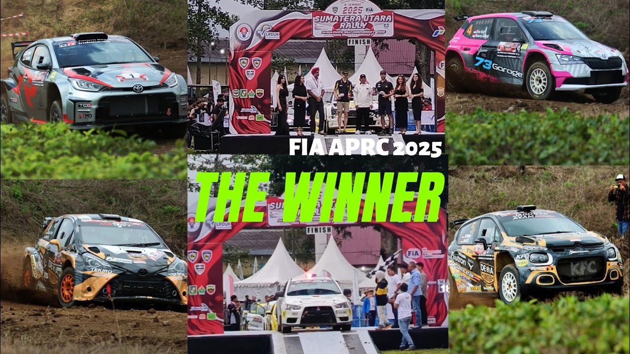 Sumatera Utara Rally FIA APRC 2025 The winner FIA APRC 2025 Gaurav Gill 🇮🇳 - Florian Barral 🇫🇷