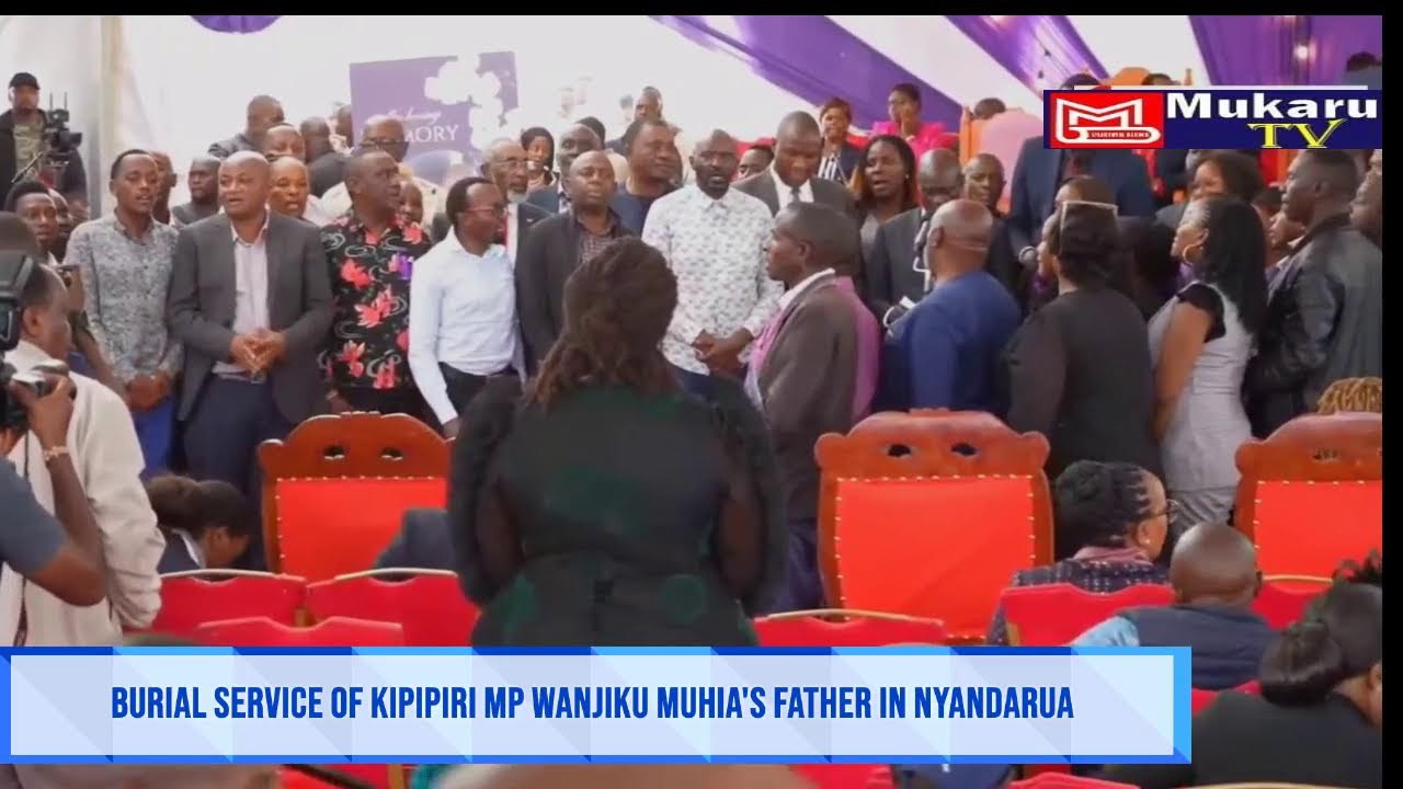 Gachagua & Kalonzo attend Burial Service of Kipipiri MP Wanjiku Muhia's father in Nyandarua