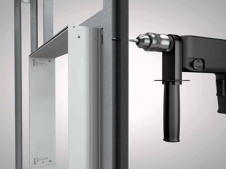 Einbau der emco ASIS Unterputz Lichtspiegelschränke