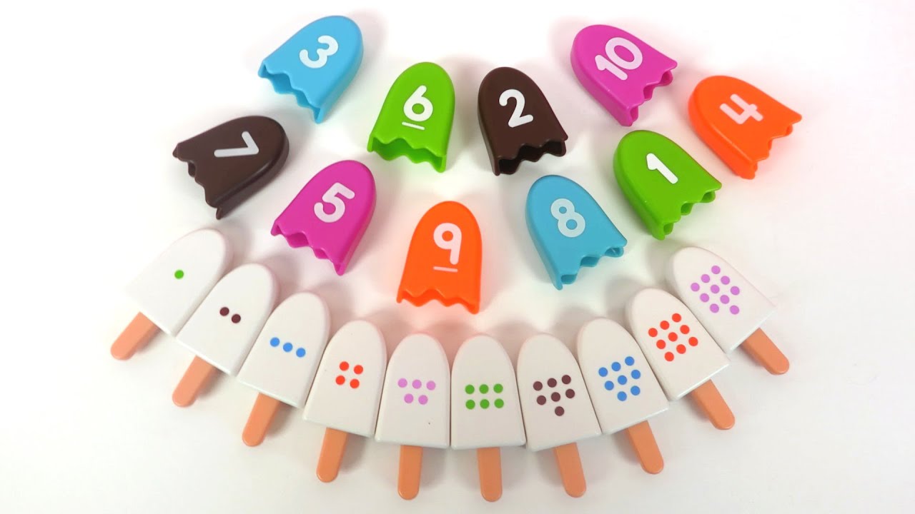 Apprendre les chiffres et les nombres en fran&ccedil;ais avec des Glaces