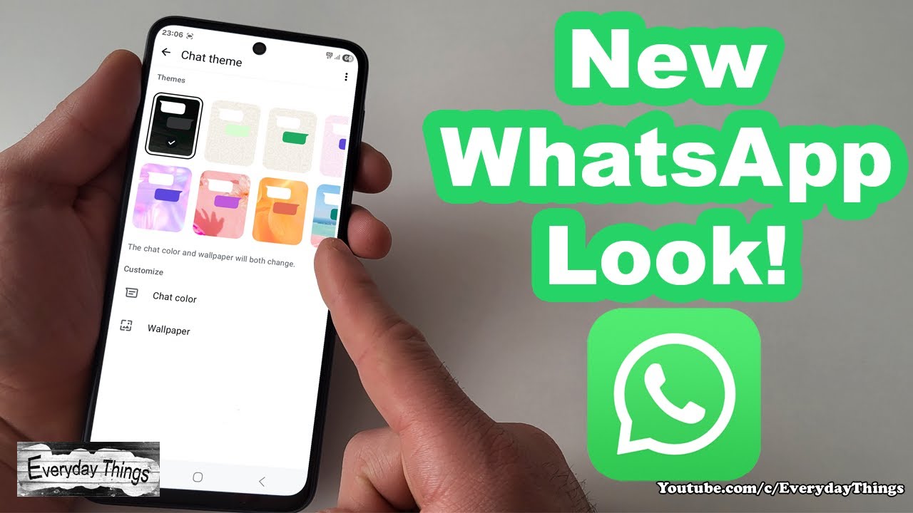 Как изменить тему чата в WhatsApp