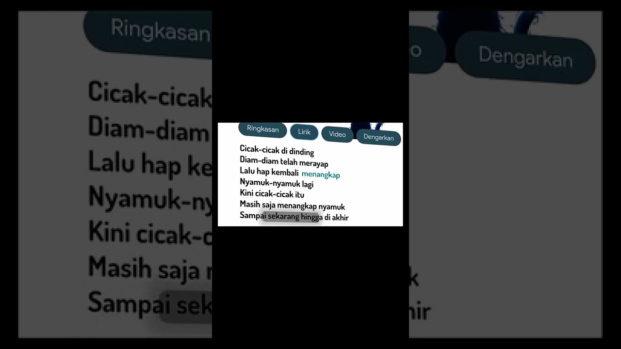 Cicak Di Dinding (Nia Redalion version)