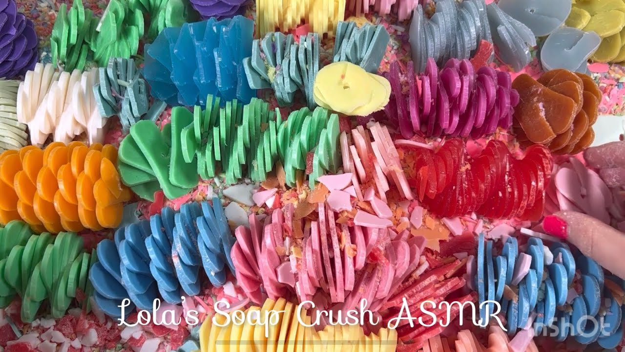 ASMR Soap Spiral crushing compilation! 🌀🌀relaxing video, satisfying crunches! 💗💗