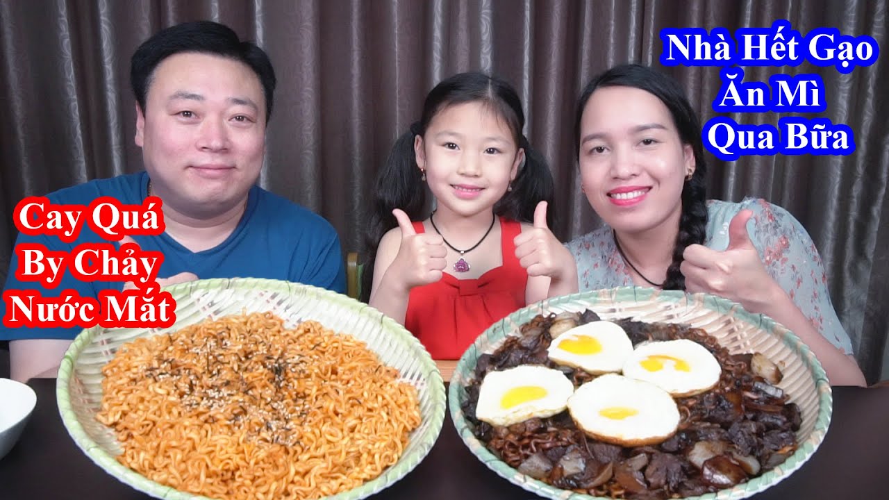 Nhà Hết Thức Ăn Xào 2 Dĩa Mì Gà Cay Phun Lửa Mì Tương Đen Ăn Qua Bữa [Cuộc Sống Hàn Quốc]