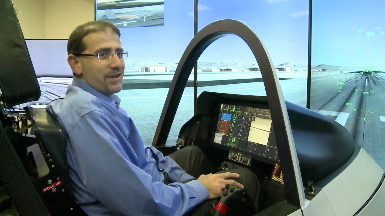 A virtual landing: F-35 simulator flies high in Israel