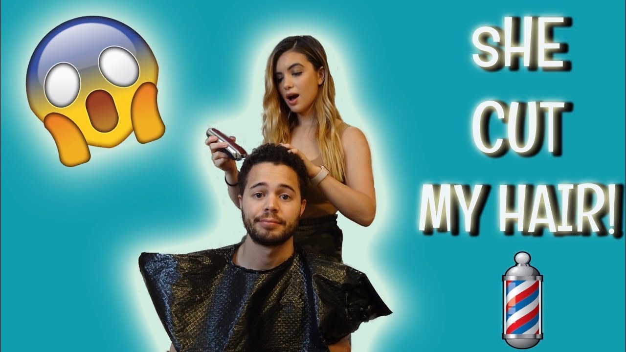MY GIRLFRIEND CUTS MY HAIR (HER FIRST TIME!!!!)