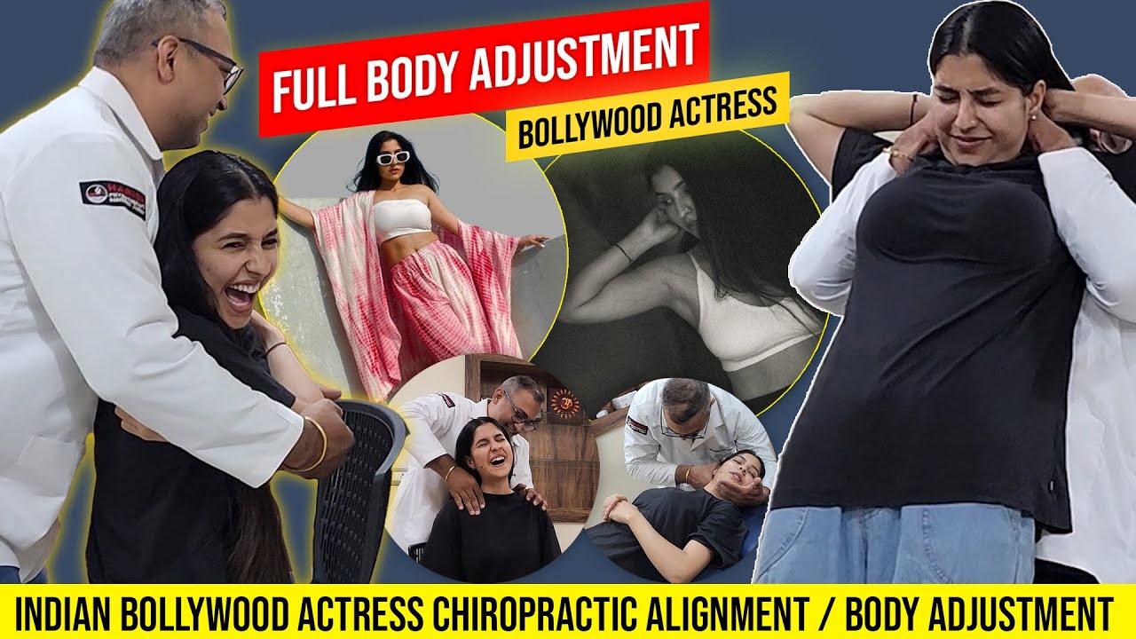 Bollywood Actress Chiropractic Body Adjustment #chiropractic #bollywood #backpainrelief #actress