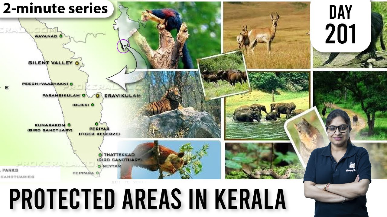2-Minute Series || Protected areas in Kerala || 10th September 2021  UPSC