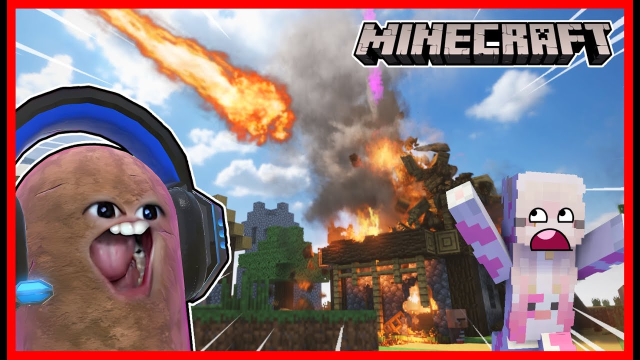 ATUN RUSUH DAN MENGHANCURKAN KOTA MINECRAFT !! Feat @sapipurba Minecraft Tear Down