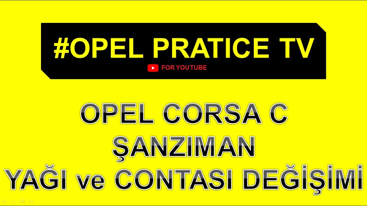 OPEL CORSA C ŞANZIMAN YAĞI DEĞİŞİMİ BAKIMI ONARIMI - ŞANZIMAN CONTASI DEĞİŞİMİ
