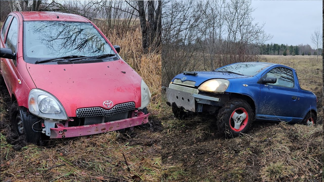Regular Toyota yaris VS Toyota yaris pickup offroad