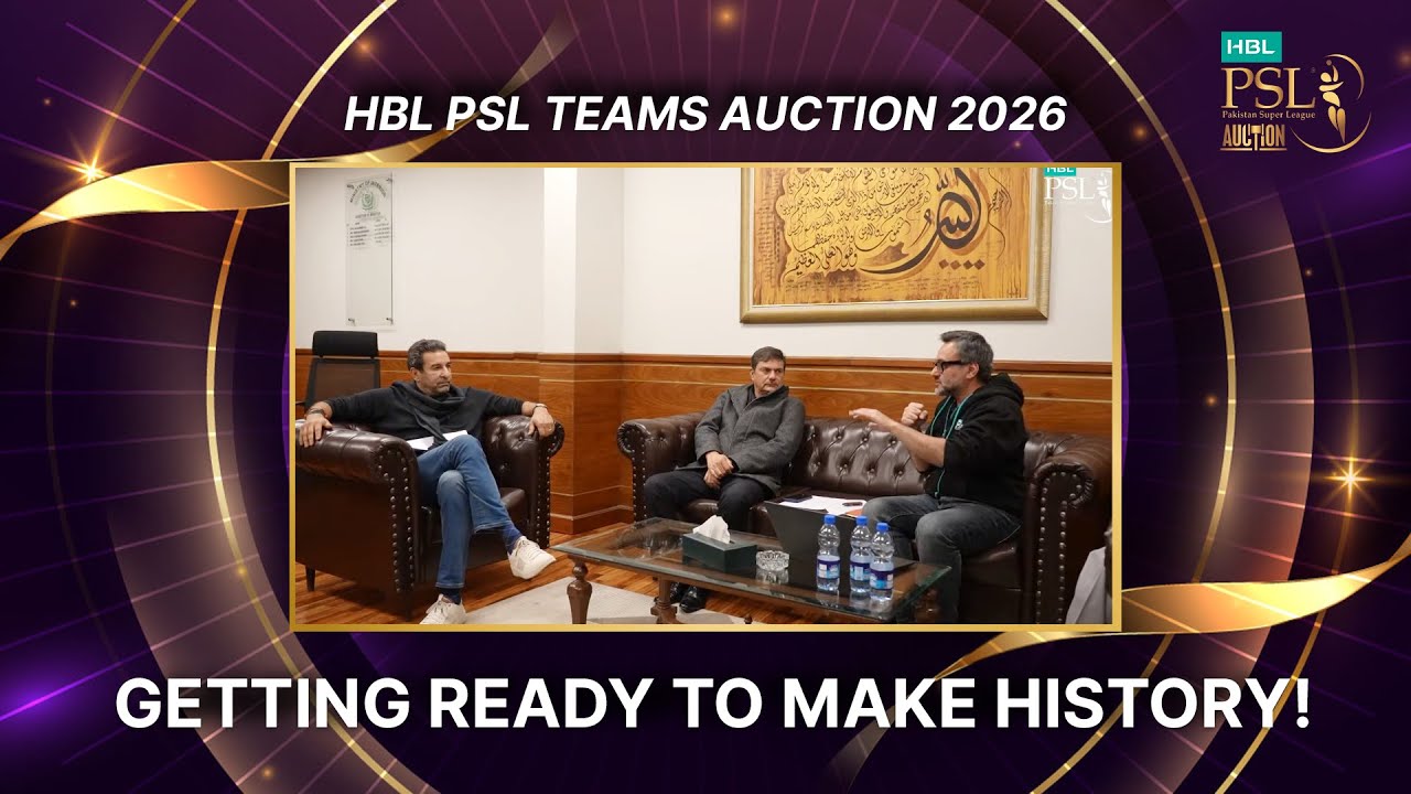 #HBLPSL Teams Auction is getting ready to make history at Jinnah Convention Centre, Islamabad