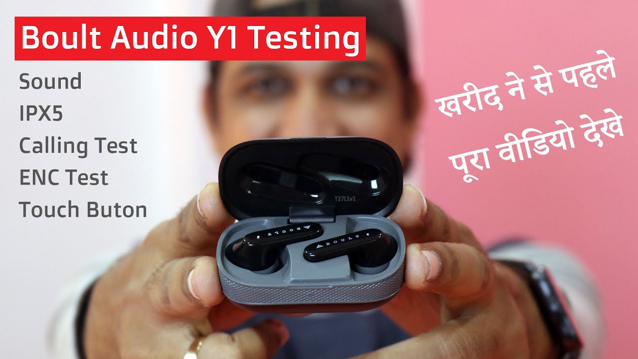 Boult Audio Airbass Y1 Unboxing & Details Review | Sound & Calling Test, Water Test, ENC Test, Touch