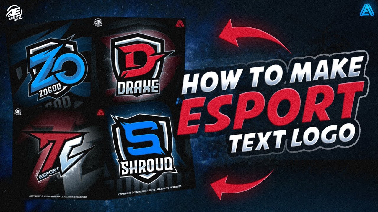 How To Make Esport Text Logo On Android || Gaming Text Logo Tutorial.