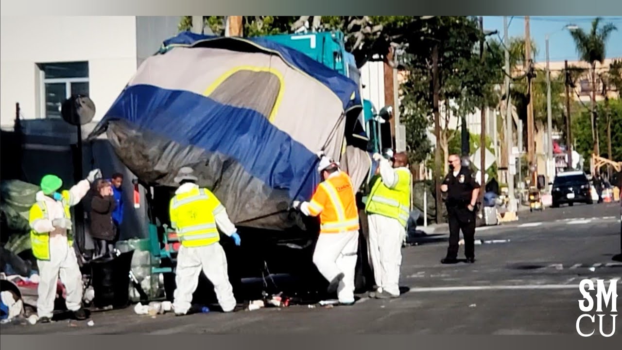 Homeless Encampment Clean-up in Venice