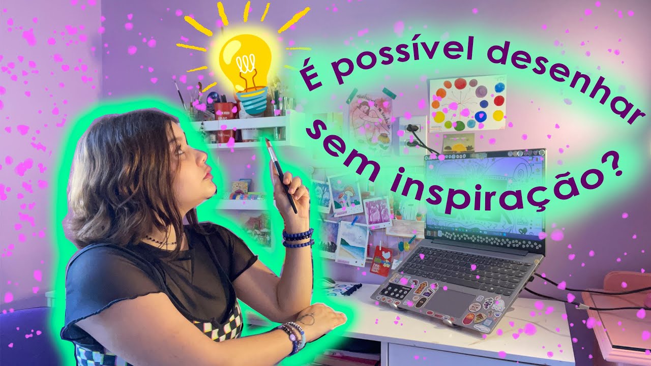 como desenhar até sem inspiração nenhuma?