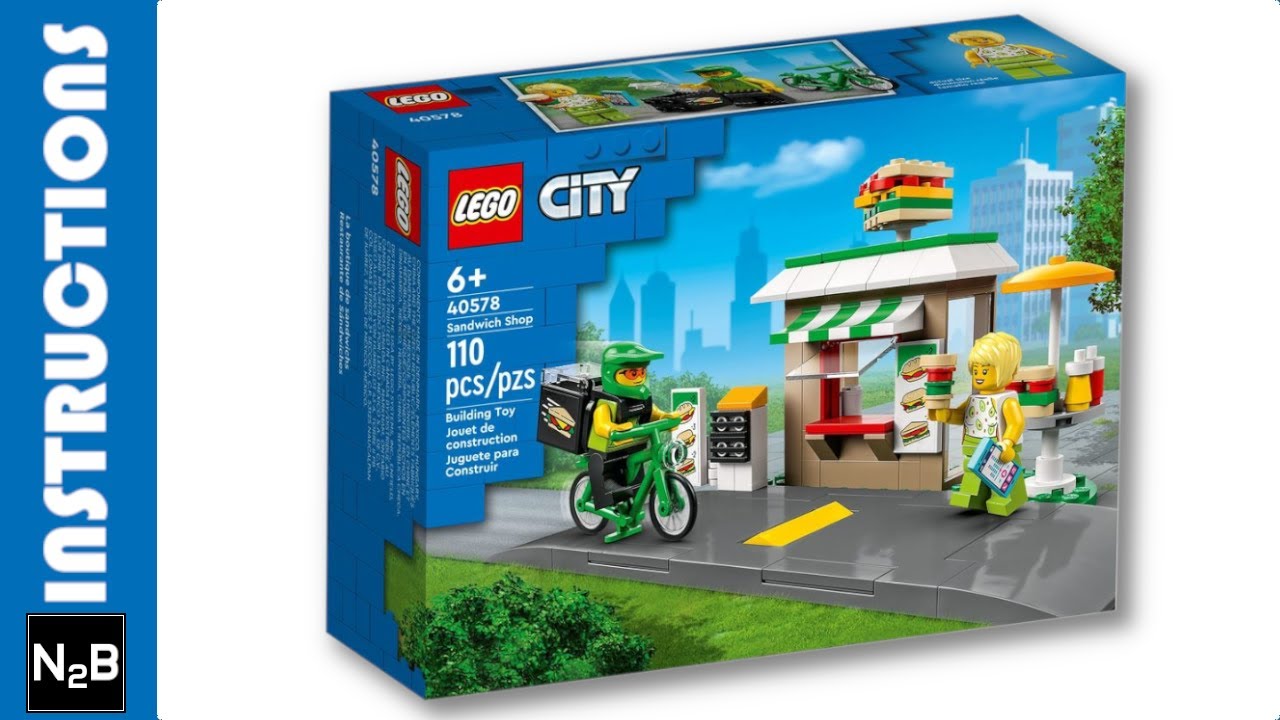 Instrukcje LEGO 40578 &mdash; Miasto &mdash; Sklep z kanapkami