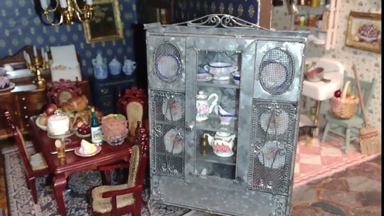 DOLLHOUSE DINING ROOM - PART 4: ORIGINAL DOLLHOUSE TOUR- Little Gretchen's Workshop