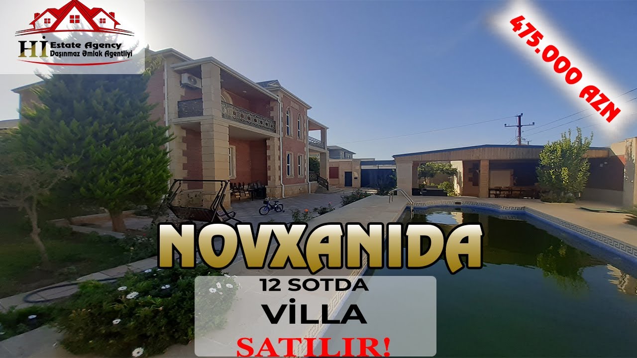 12 SOTDA M&Ouml;HTƏŞƏM VİLLA SATILIR!NOVXANIDA,P.APARATI ƏRAZİSİNDƏ!Hİ DAŞINMAZ ƏMLAK AGENTLİYİ #fyp