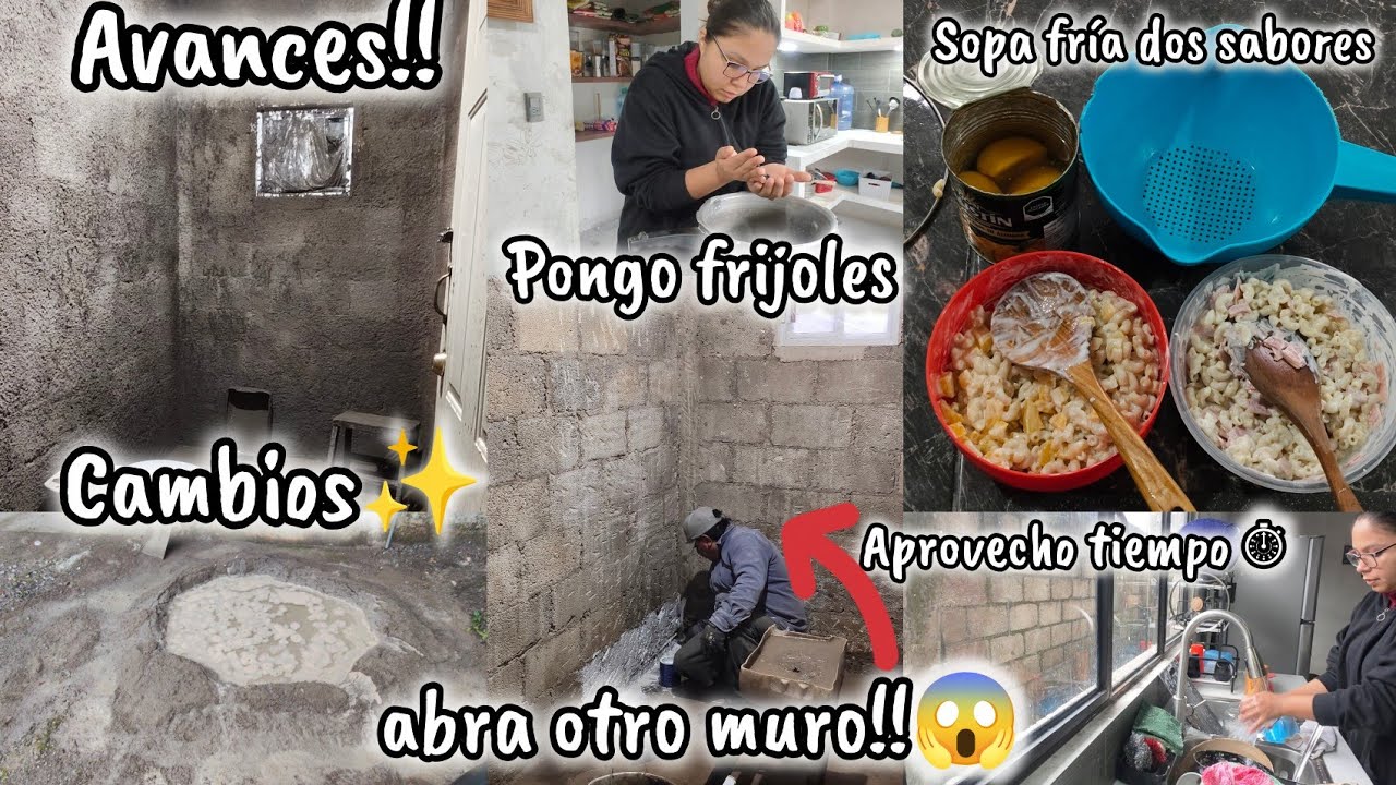 Pondremos otro muro 🧱 avances!! Se ve mucho mejor✨aprovecho  tiempo ⏱️ frijoles de olla 😃