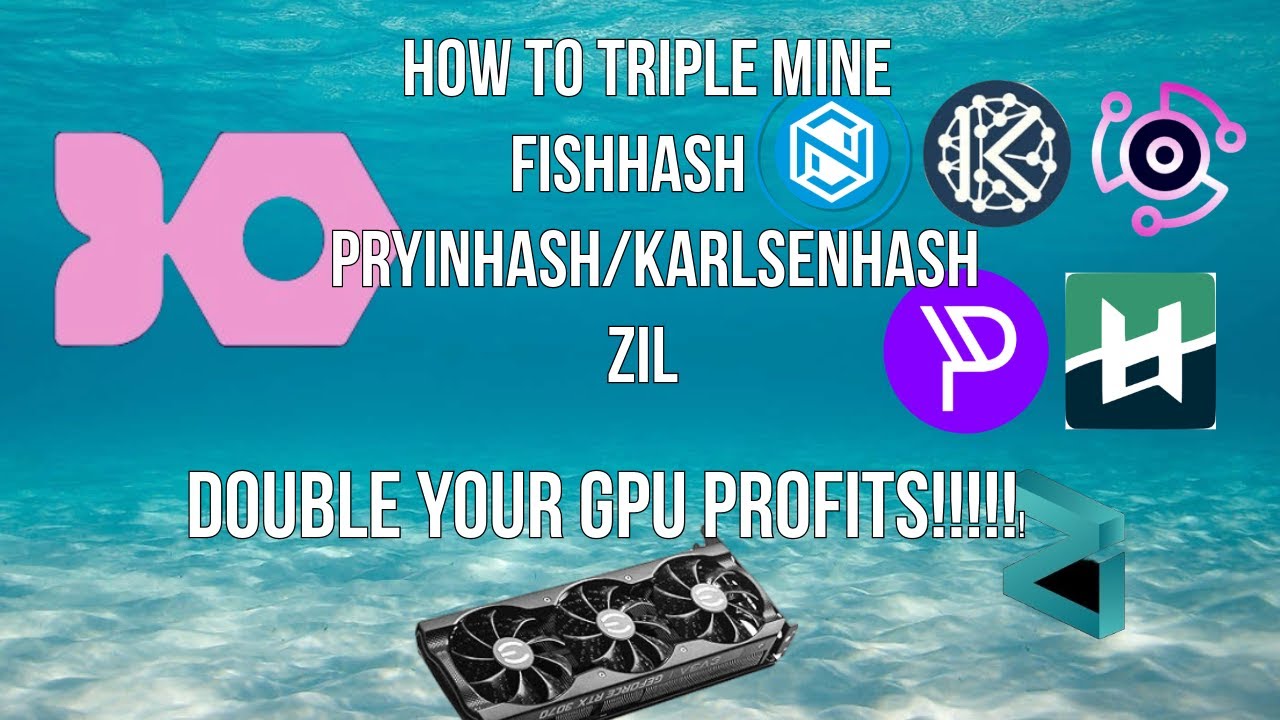 DOUBLE YOUR GPU PROFITS!! How to triple mine Ironfish, Pyrin/karlsenhash + zilliqa on 30 series gpus