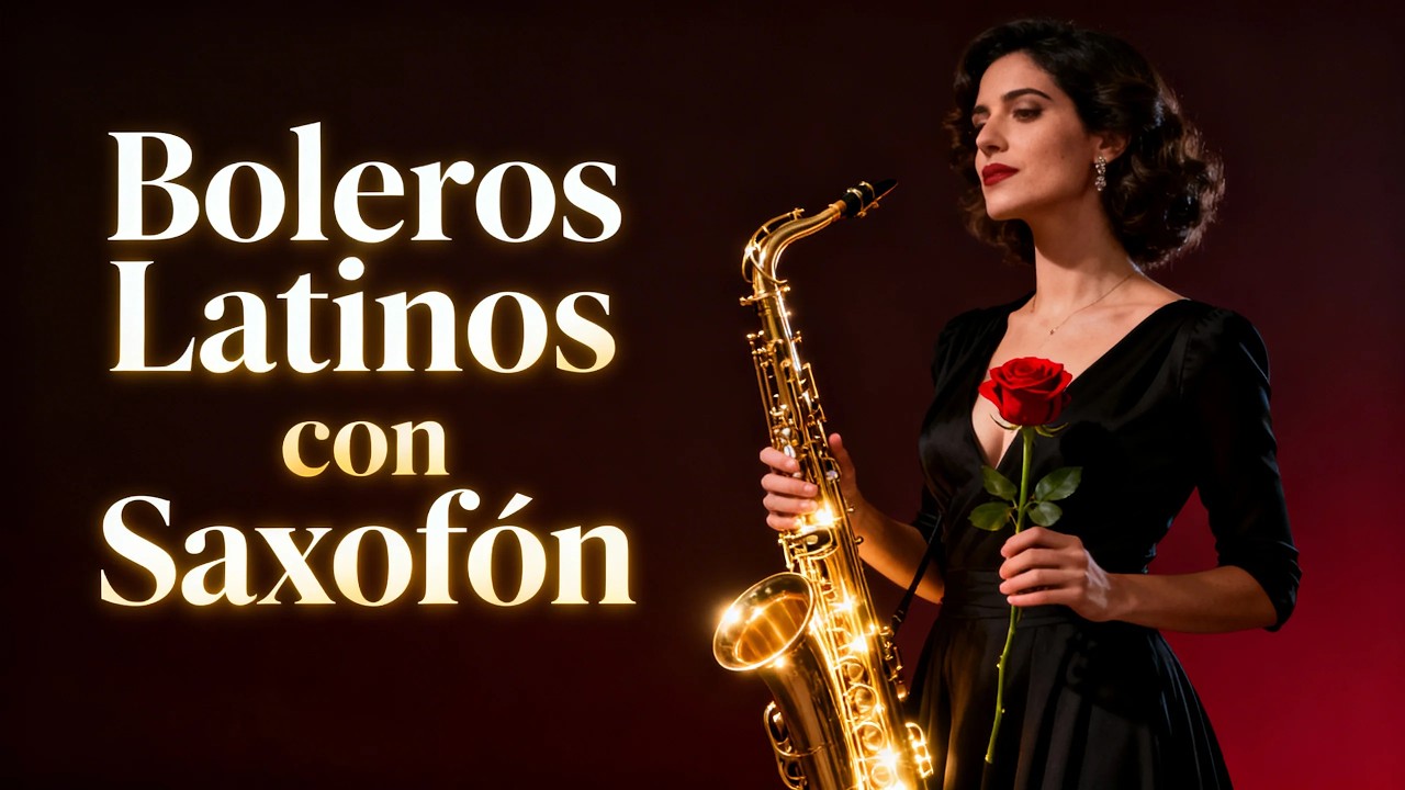 Boleros Latinos con Saxofón | Música Romántica Instrumental para Noches Tranquilas