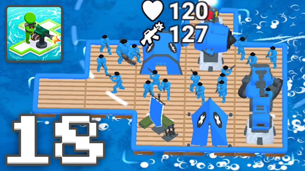 War of Rafts: Crazy Sea Battle - Gameplay Walkthrough Part 18 - War Game Levels 15 (iOS, Android)