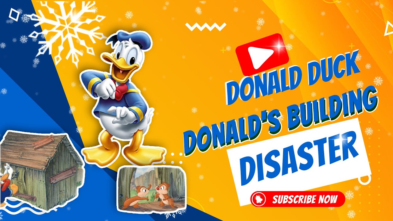DISNEY DONALD DUCK - DONALD'S BUILDING DISASTER| Storytime | Bedtime English stories read aloud book