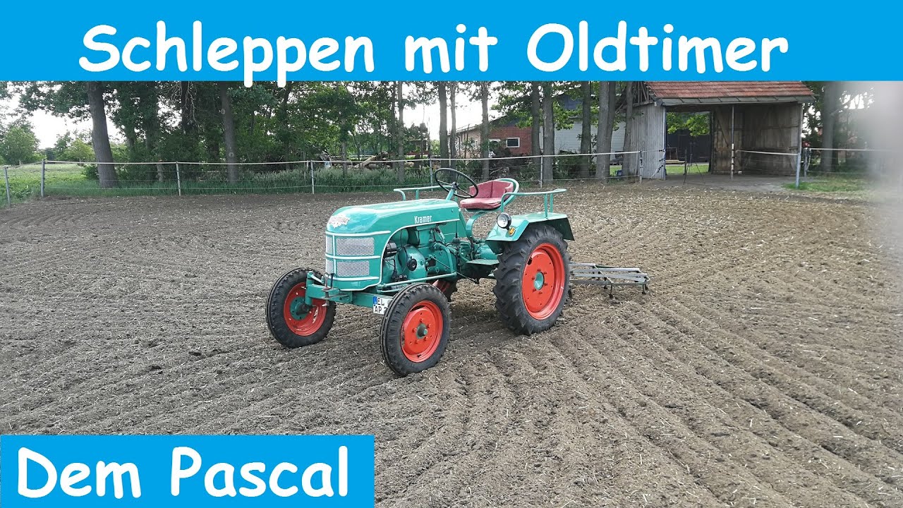 Wiese SCHLEPPEN mit dem Kramer KL 11 - Oldtimer Trecker // Dem Pascal