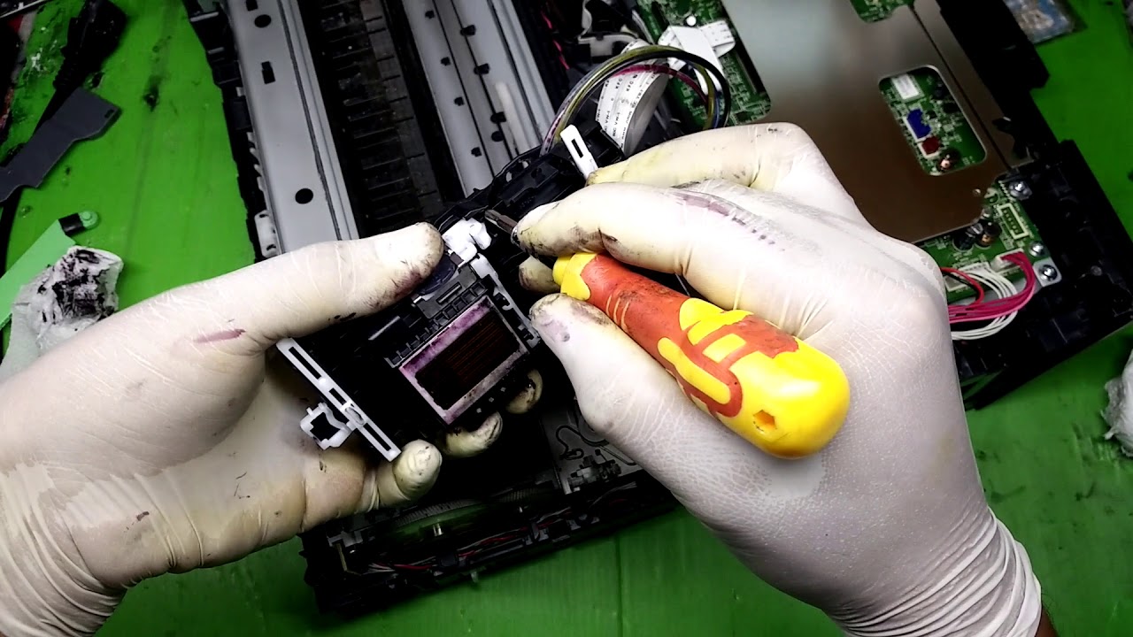 Brother MFC J220 printhead replace LK7133001 เปลี่ยนหัวพิมพ์