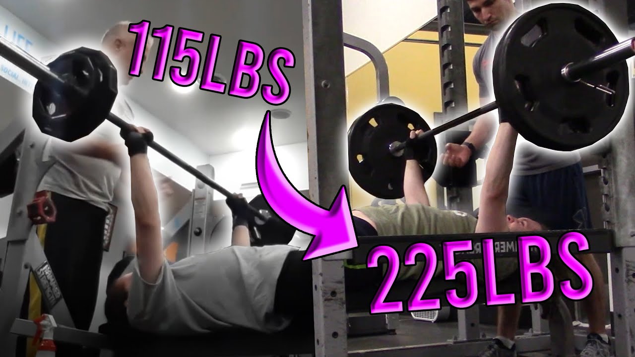 2 YEAR NATURAL BENCH PRESS TRANSFORMATION | 115LBS - 225LBS