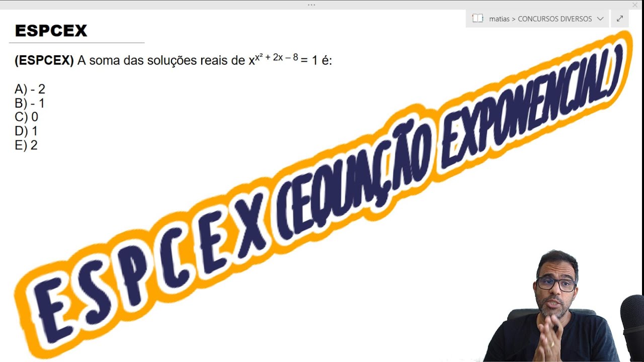 EXPCEX - EQUAÇÃO EXPONENCIAL