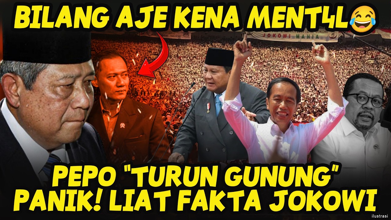 CIAHH🤣🤣PEPO AKHIRNYA “TURUN GUNUNG”, KENA MENT4L LIAT FAKTA JOKOWI ?