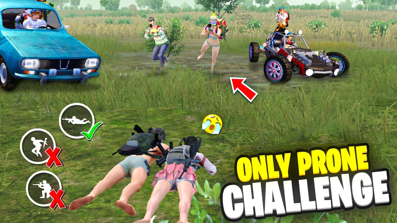Only Prone Challenge - Bgmi 😂