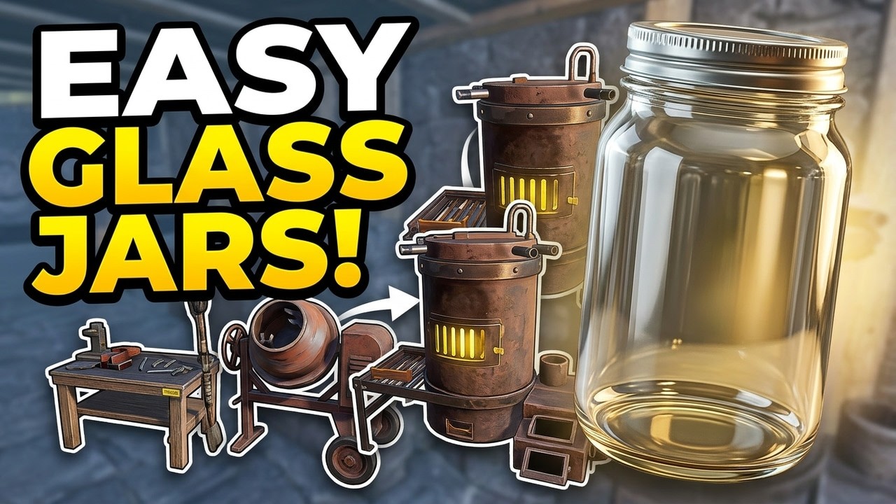 How to MAKE GLASS JARS in Icarus (Step by Step)