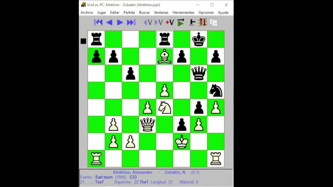 Alekhine  --  Zubakin