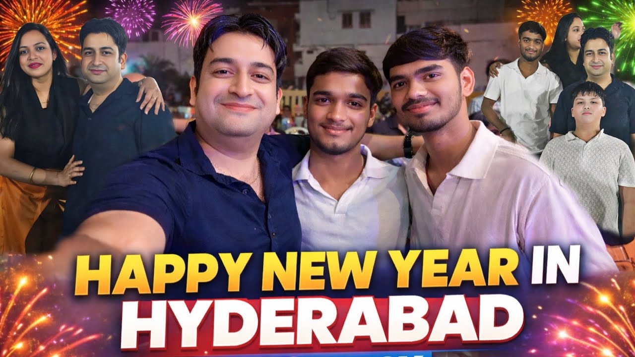 New Year Celebration in Hyderabad 🥳 | Real Fun With Family | Family Vlog 2026