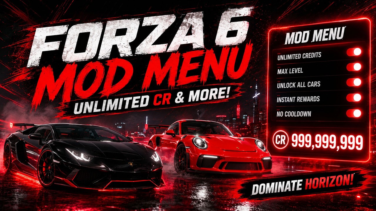 Forza Horizon 6 HACK | BEST FH6 Mod Menu | Forza 6 Cheat Menu | Unlimited WheelSpins + MONEY GLITCH