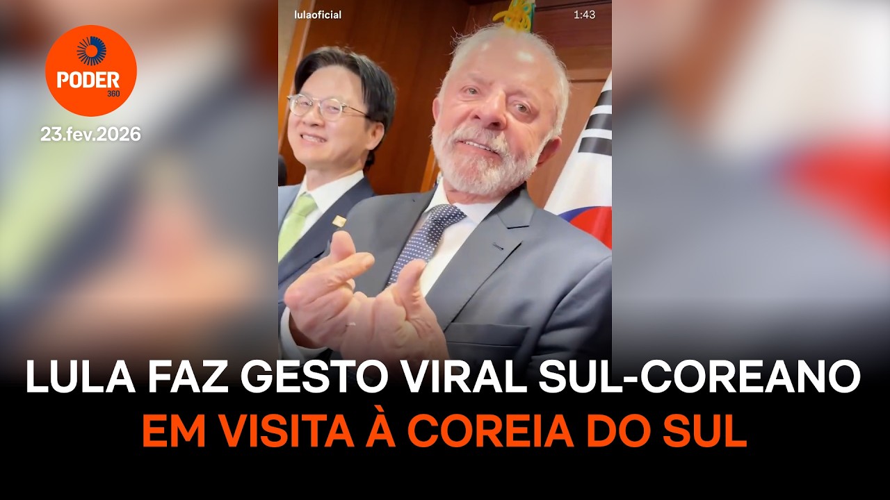 Lula faz gesto viral sul coreano em visita &agrave; Coreia do Sul