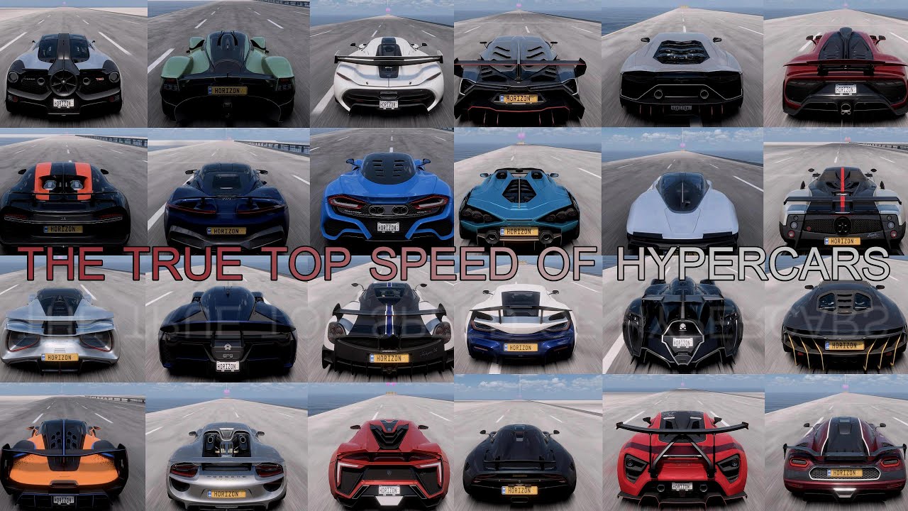 NO DOWNHILL NO HYPERBOOST | A STRAIGHT PURE ROAD | THE TRUE TOP SPEED OF HYPERCARS | FORZA HORIZON 5