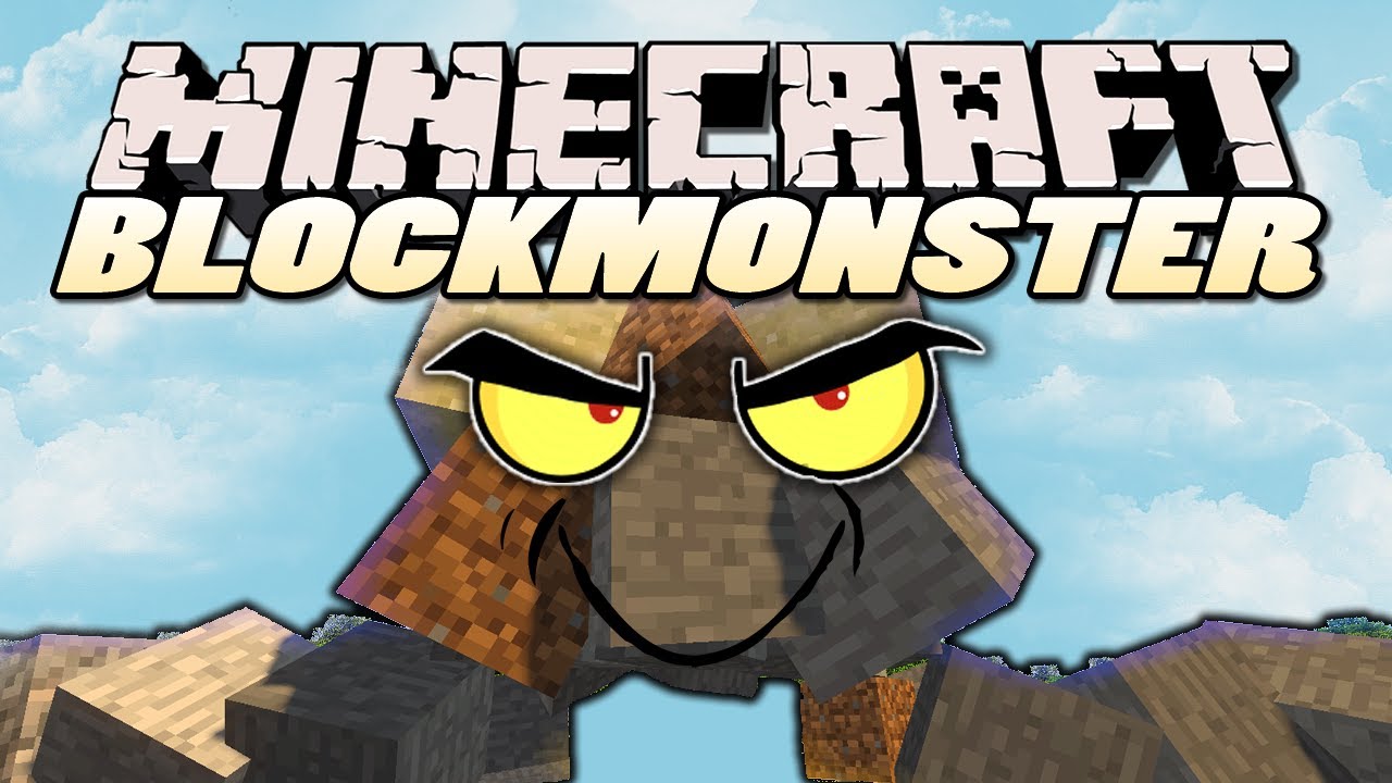 Minecraft Mods | BLOCK MONSTER MOD (Huge Rideable Mob) | Mod Showcase