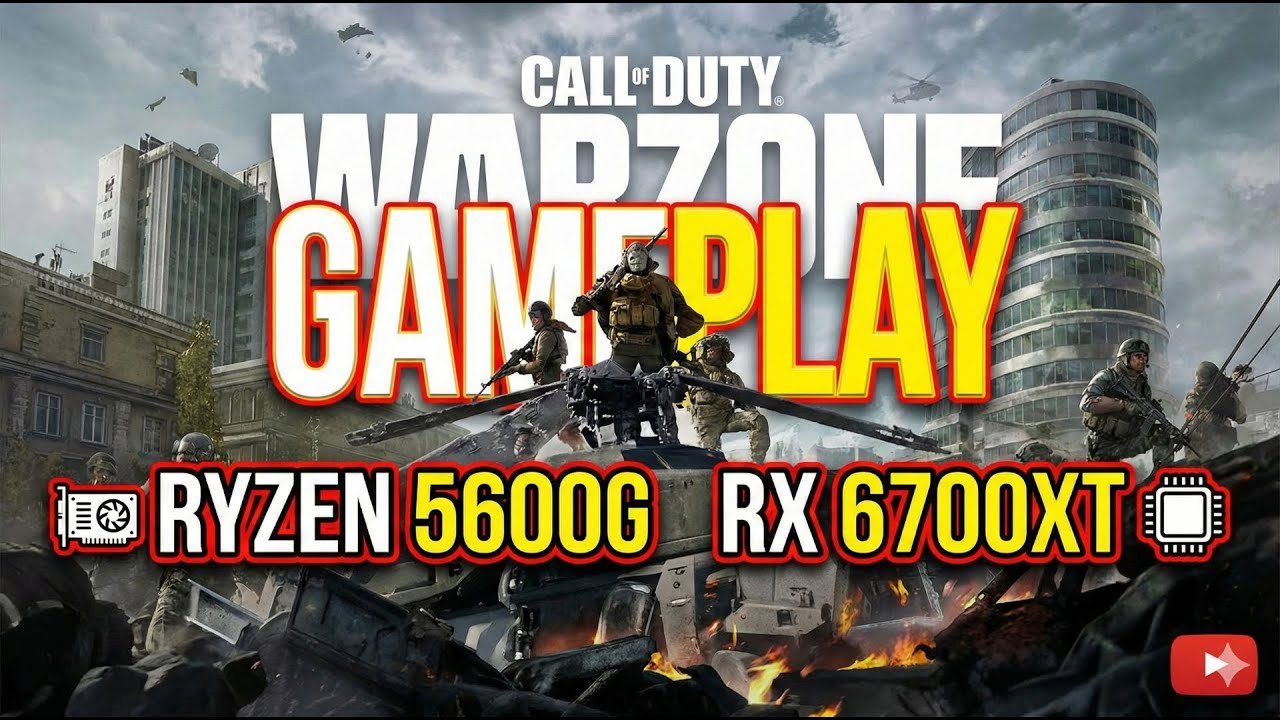 Warzone Ryzen 5600g Rx 6700XT 12gb