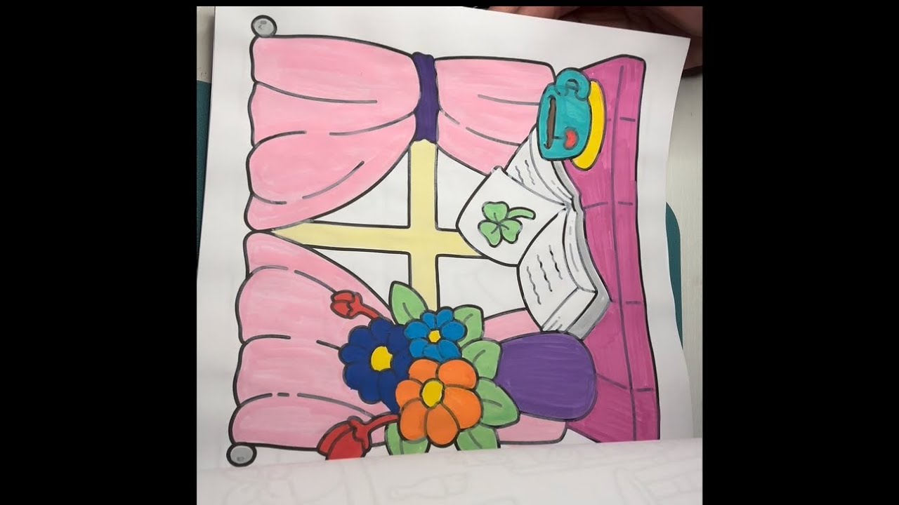 Asmr coloring and scrambling